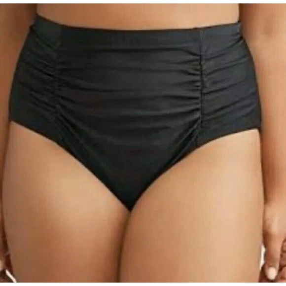 Terra & Sky 3X 24W-26W Black Bottoms Swimsuit New